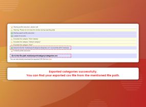 Category Import Export (M1)