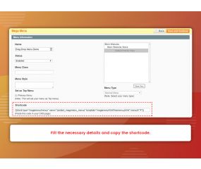 Drag-drop Mega Menu (M1)