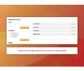 Drag-drop Mega Menu (M1)