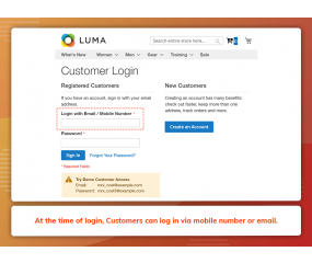 Login Via Mobile Number (M2)