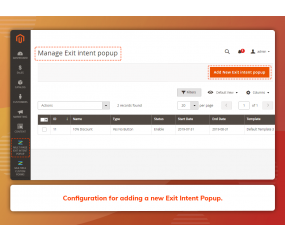 Multi Page Exit Intent Popup (M2)