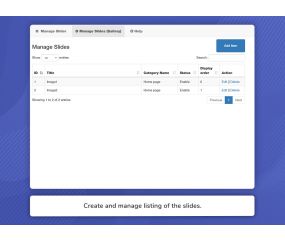 Multi Page Responsive Slider