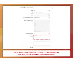 Zip code based COD (M2)